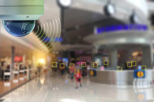 Uma Tecnologia Câmera Infravermelho Cctv Para Olhar Área Segurança Pessoas — Fotografia de Stock