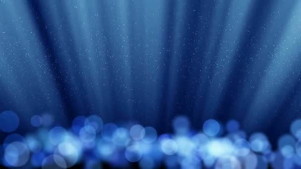 Fond Abstrait Mouvement Lumière Brillante Étoiles Particules Rayons Boucle — Video