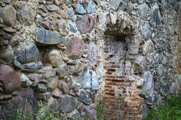 Parede Pedra Tijolo Pronto Para Projeto — Fotografia de Stock