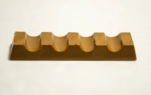 Barras Chocolate Fundo Bege — Fotografia de Stock