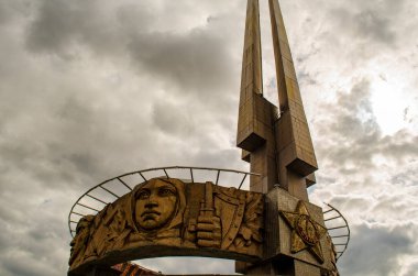 18 Ağustos 2020, Belarus, Minsk Bölgesi Zafer Tepesi