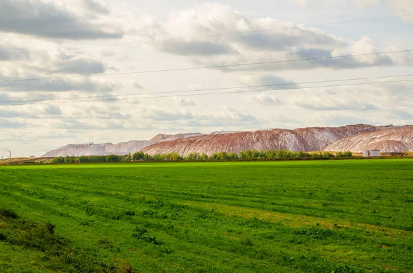 Paisaje Las Montañas Mineral Las Montañas Soligorsk Bielorrusia Septiembre 2020 — Foto de Stock