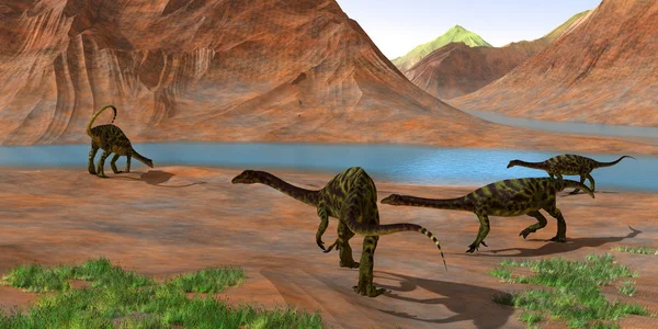 Jurassic Anchisaurus Dinosaurussen — Stockfoto