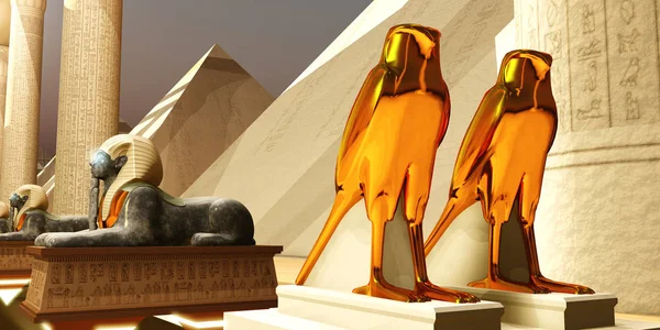 Falcões egípcios — Fotografia de Stock