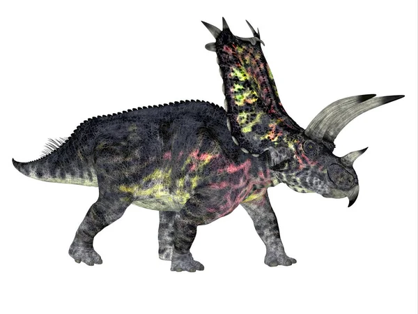 Pentaceratops dinosaurus zijprofiel — Stockfoto