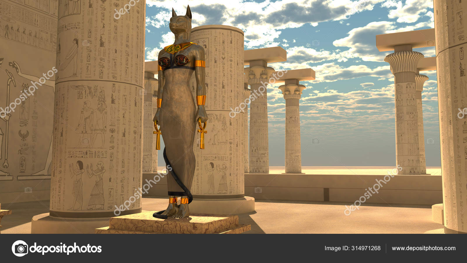 Egyptian God Bastet Statue Stock Photo by ©CoreyFord 314971268