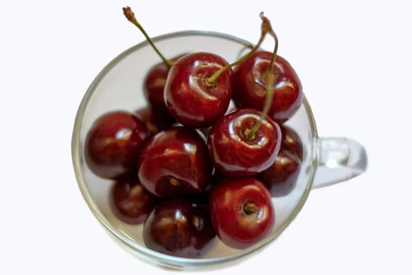 Red sweet cherry isolated on white background 7 — Stock Photo, Image