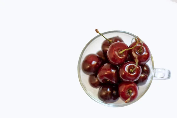 Red sweet cherry isolated on white background 9 — Stock Photo, Image