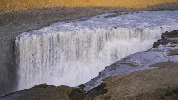 Dettifoss Waterval. IJsland — Stockvideo