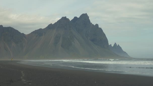 Vestrahorn山。 冰岛 — 图库视频影像