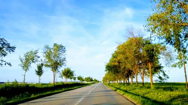 Schöne Aussicht Auf Die Natur Aus Dem Auto — Stockfoto