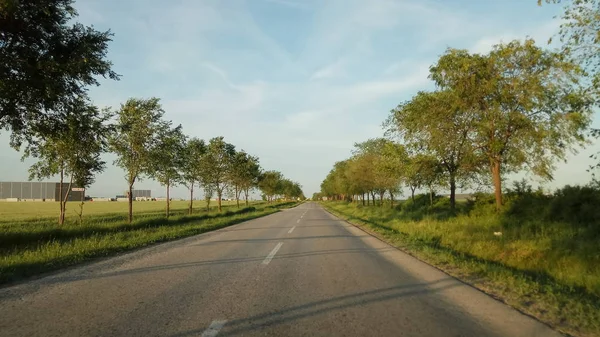 Schöne Aussicht Auf Die Natur Aus Dem Auto — Stockfoto