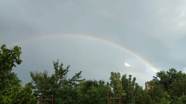 Beautiful Rainbow Beautiful Sky — Stock Photo, Image