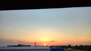 Gün batımının güzel manzarası