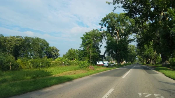 Schöne Aussicht Auf Die Natur Aus Dem Auto — Stockfoto