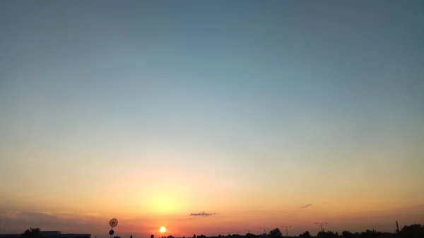 Prachtig Uitzicht Zonsondergang — Stockfoto