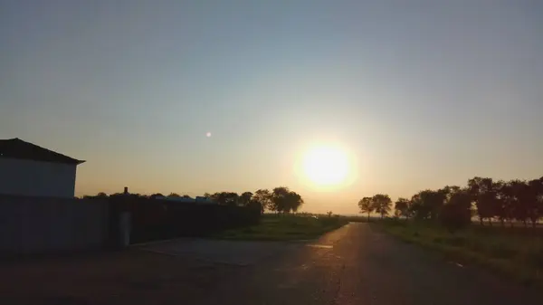 Schöner Blick Auf Den Sonnenuntergang — Stockfoto