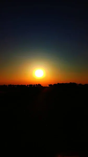 Schöner Blick Auf Den Sonnenuntergang — Stockfoto