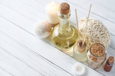 Spa tedavisi kompozisyon, kopya alanı