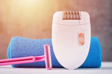 Epilatör, traş ve banyo Havlu tıraş