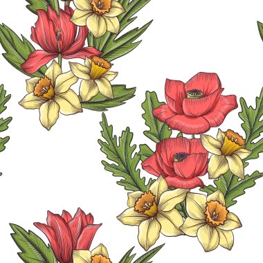 Vintage Vector Çiçeksiz desen