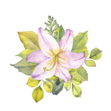watercolor drawing flowers clipart