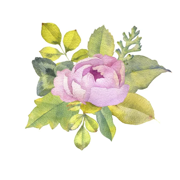 Watercolor drawing flowers — Stock Photo, Image