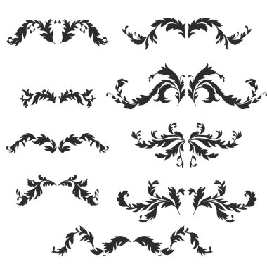 Barok model öğeleri vektör