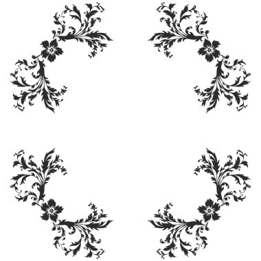 Barok model öğeleri vektör