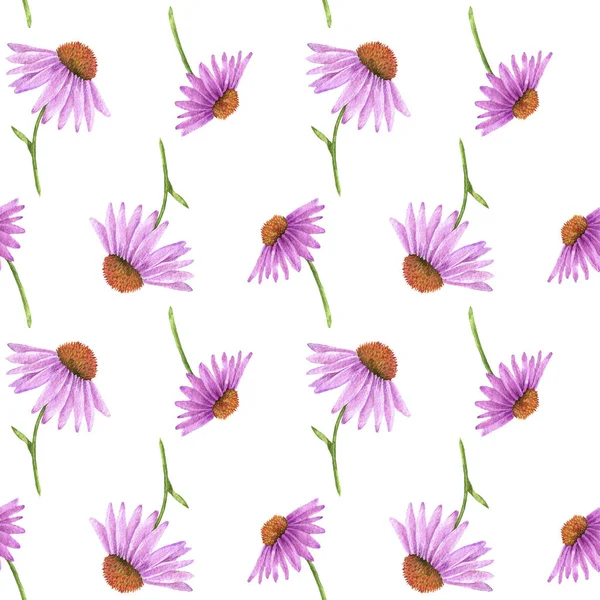 花と水彩シームレスパターン — ストック写真