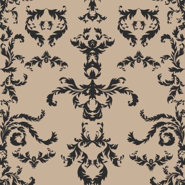 vektör Rokoko seamless modeli