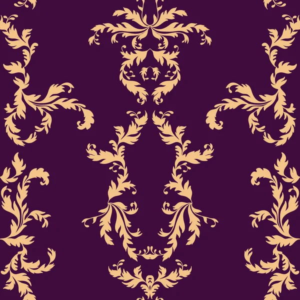 Vector rococo seamless pattern — Stock Vector