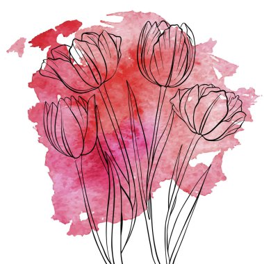 vektör çizimi çiçekleri