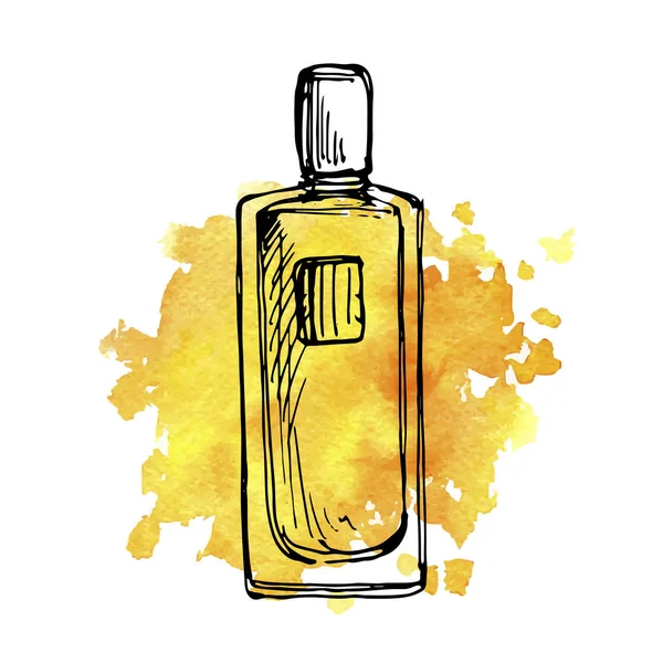 Dessin vectoriel flacon de parfum — Image vectorielle