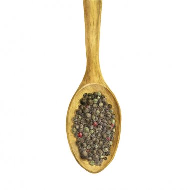 tahta kaşık ile baharat