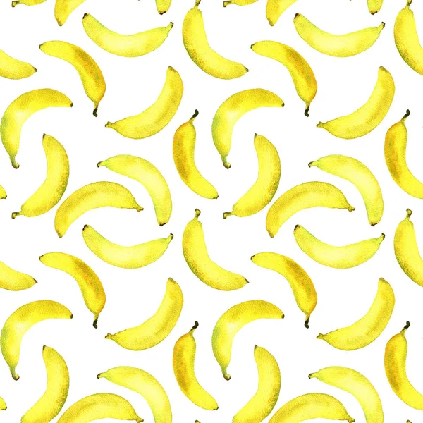 Modèle sans couture avec des bananes — Photo