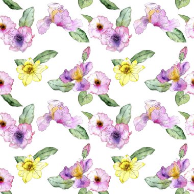 Çiçeklerle kusursuz desen