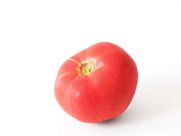 Ντομάτα απομονωμένη σε λευκό φόντο. — Φωτογραφία Αρχείου