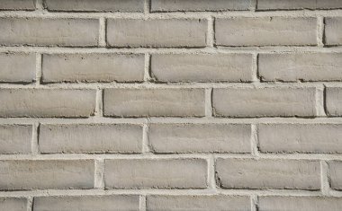 Pürüzsüz beyaz dikişleri ile güzel tuğla duvar