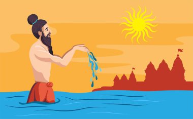 sadhu argya vererek nehirde dua