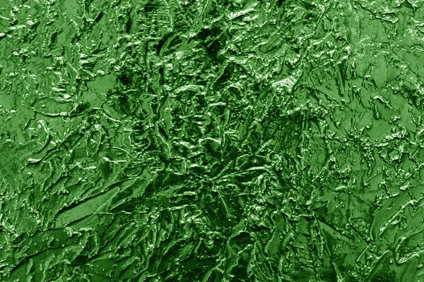 Struttura Della Parete Gesso Verniciato Verde Contesto — Foto Stock