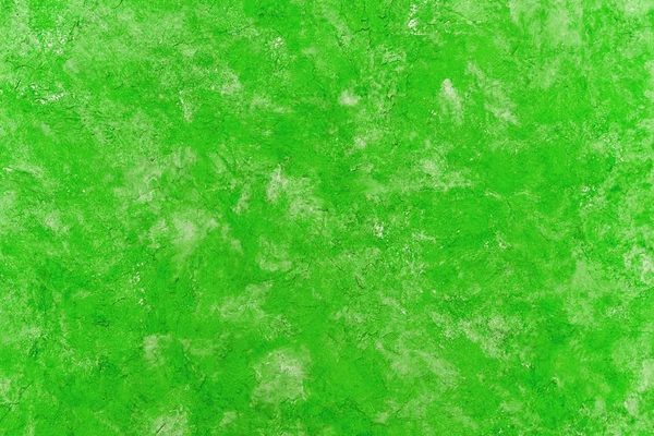 Texture Plâtre Sur Mur Est Peinte Dans Une Couleur Verte — Photo