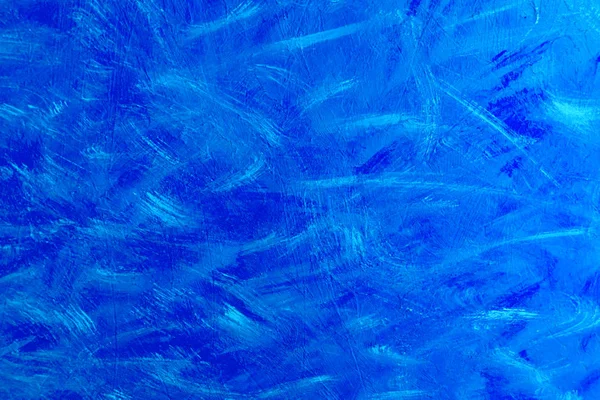 Textura Pintura Abstrata Sobre Tela Fundo Cor Azul Escuro — Fotografia de Stock