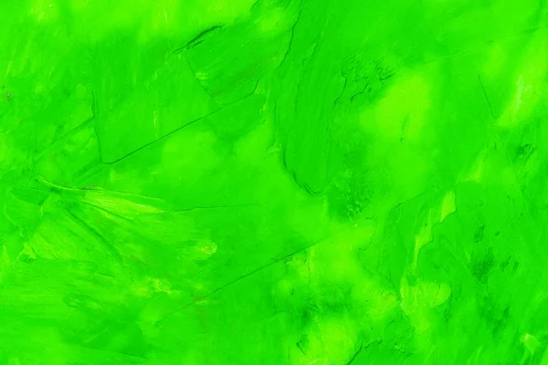 Tinta Óleo Textura Abstrata Brilhante Sobre Tela Cor Verde Claro — Fotografia de Stock