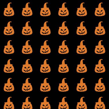 Pumpkins Cadılar Bayramı Kara Arkaplan Kusursuz Kağıtları Kaplama Arkaplanı