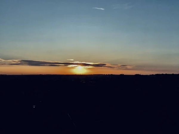 Verschiedene Wolken Auf Einer Meereslandschaft — Stockfoto