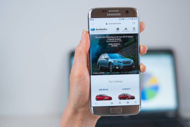 Subaru web sitesi cep üzerinde açıldı 