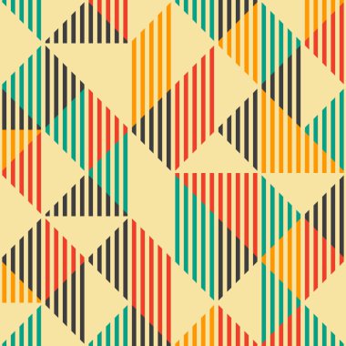 Vintage moda soyut geometrik seamless modeli.