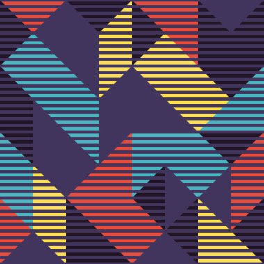 Modern moda soyut geometrik seamless modeli.