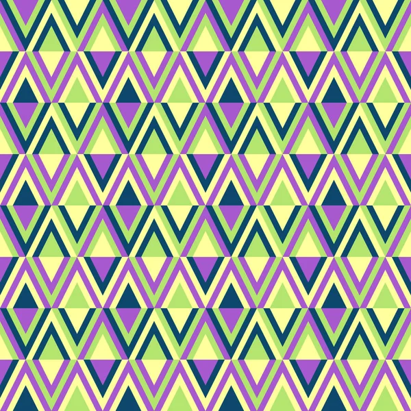 Retro Stil Abstrakte Geometrische Farbige Nahtlose Muster — Stockvektor